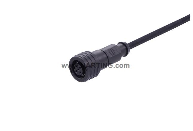 M12 A-cod 3-pol st/- f/- PPi PUR 0.5m