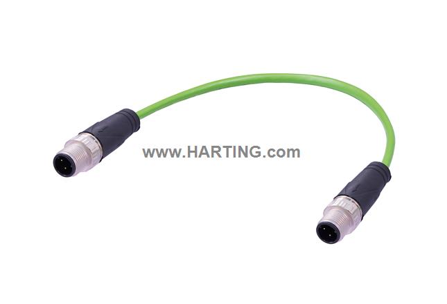 M12 Cable Assembly D-cod st/st m/m 6,0m