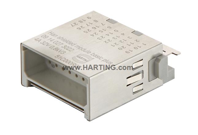 Han shielded module basic plus, male