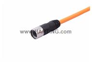 M23_6P FE,int-thread,STR PUR cable,10M