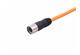 M23_6P FE,int-thread,STR PUR cable,10M
