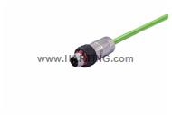 M12 D-cod 4-pol st/- m/- PPi PUR 1.0m