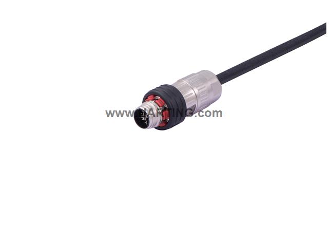 M12 X-cod 8-pol st/-m/- PPi Rail 5.0m