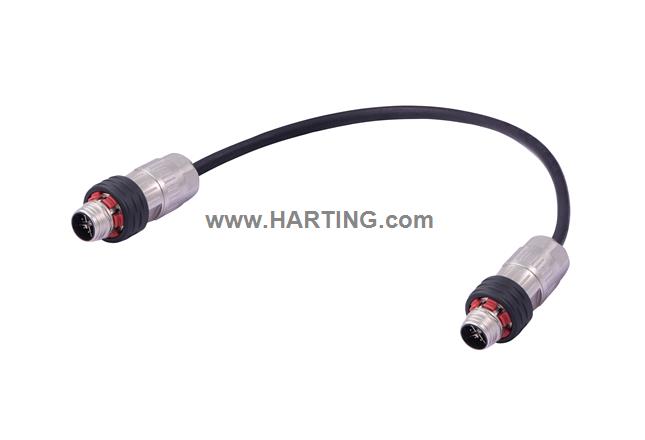 M12 X-cod 8-pol st/st m/m PPi Rail 10m