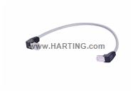 RJ45 Eco-I 90°-D U/FTP Cat.6A LSZH 5.0m
