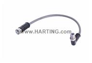 M12 L-cod 4+FE st/an f/m PUR 1.0m